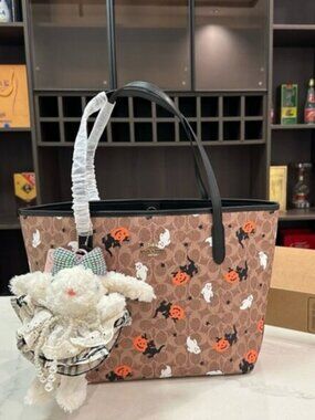 City Tote - Coach Halloween Signature Canvas